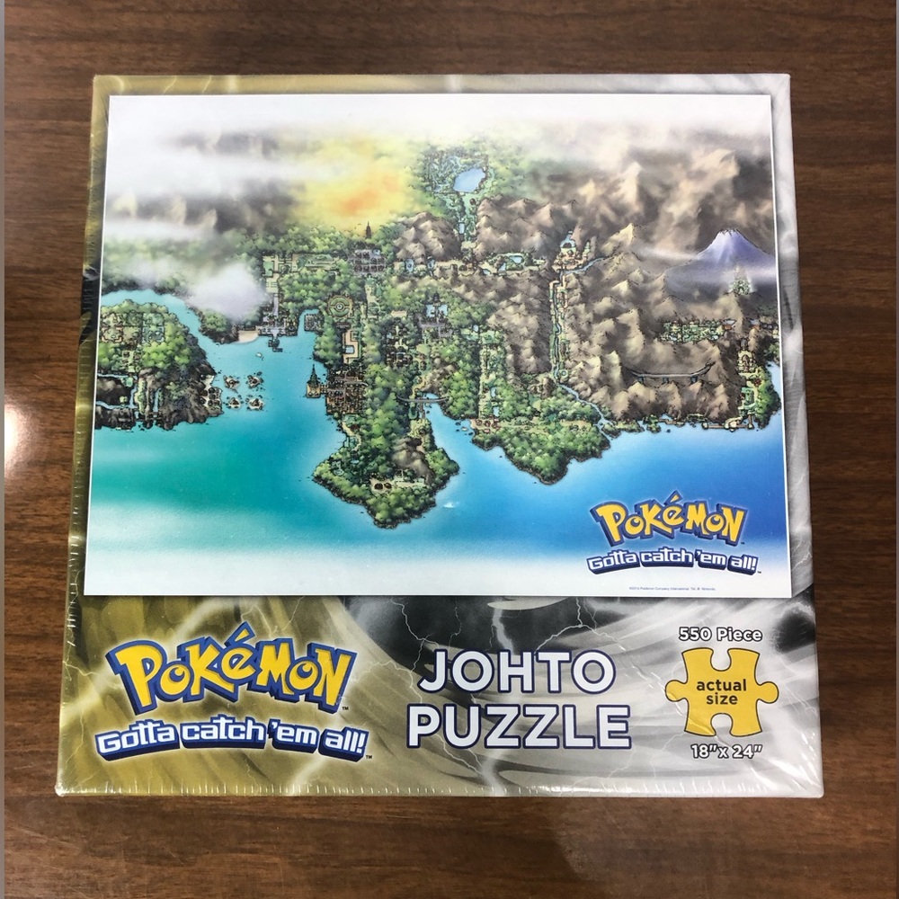 NEW USAopoly Pokemon Johto Puzzle (550 Piece) New 18"x24"